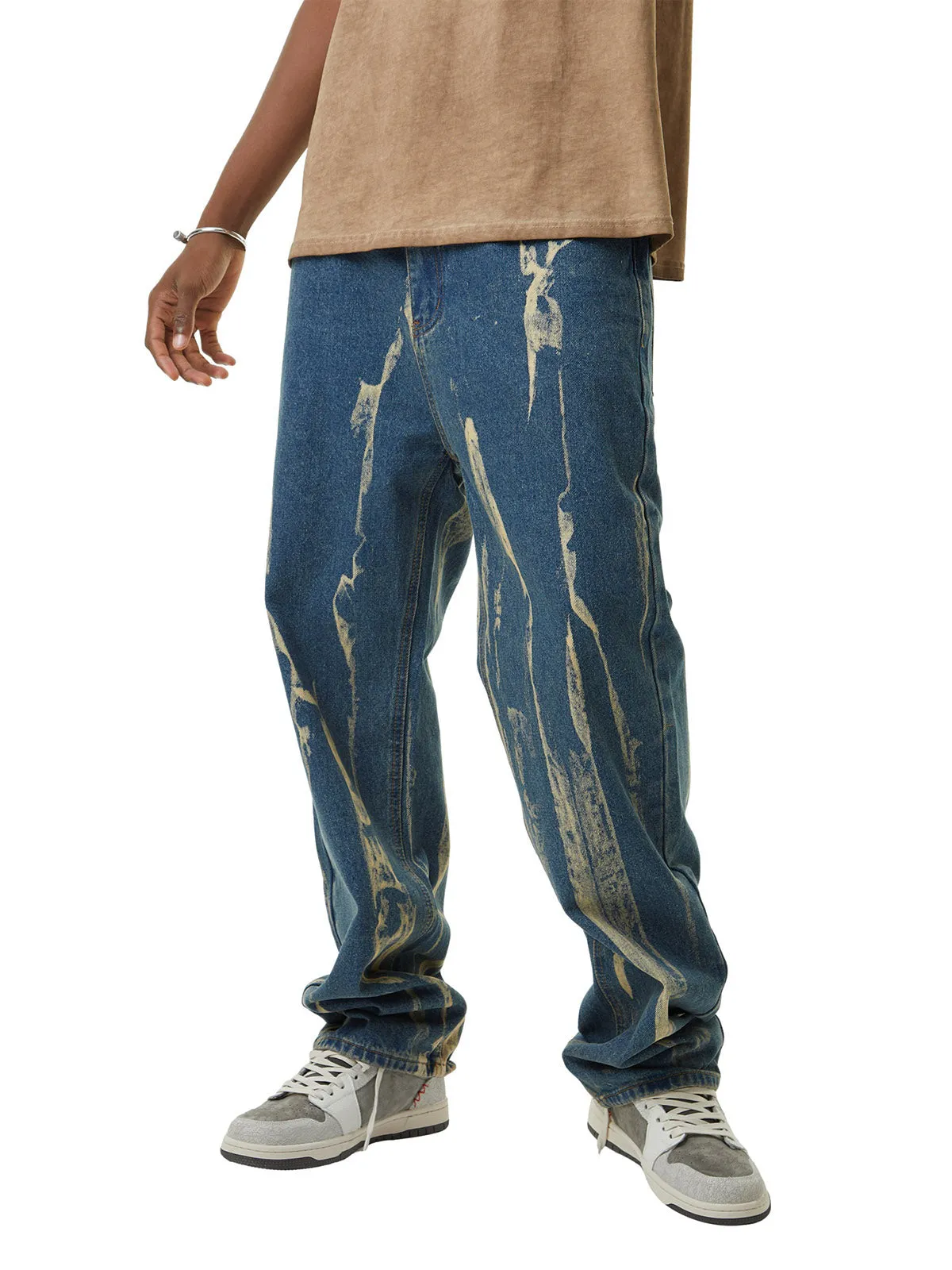 1984 Lightning Flying Tie-Dye Hip-Hop Jeans