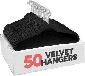 50Pack Velvet Hangers-45cm