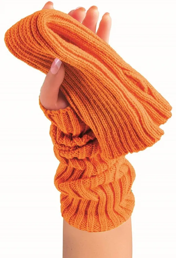 80's Sweater Arm Warmer Orange