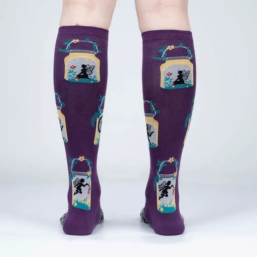 A Fairy Good Garden Women's Knee High Socks - Glow in the Dark