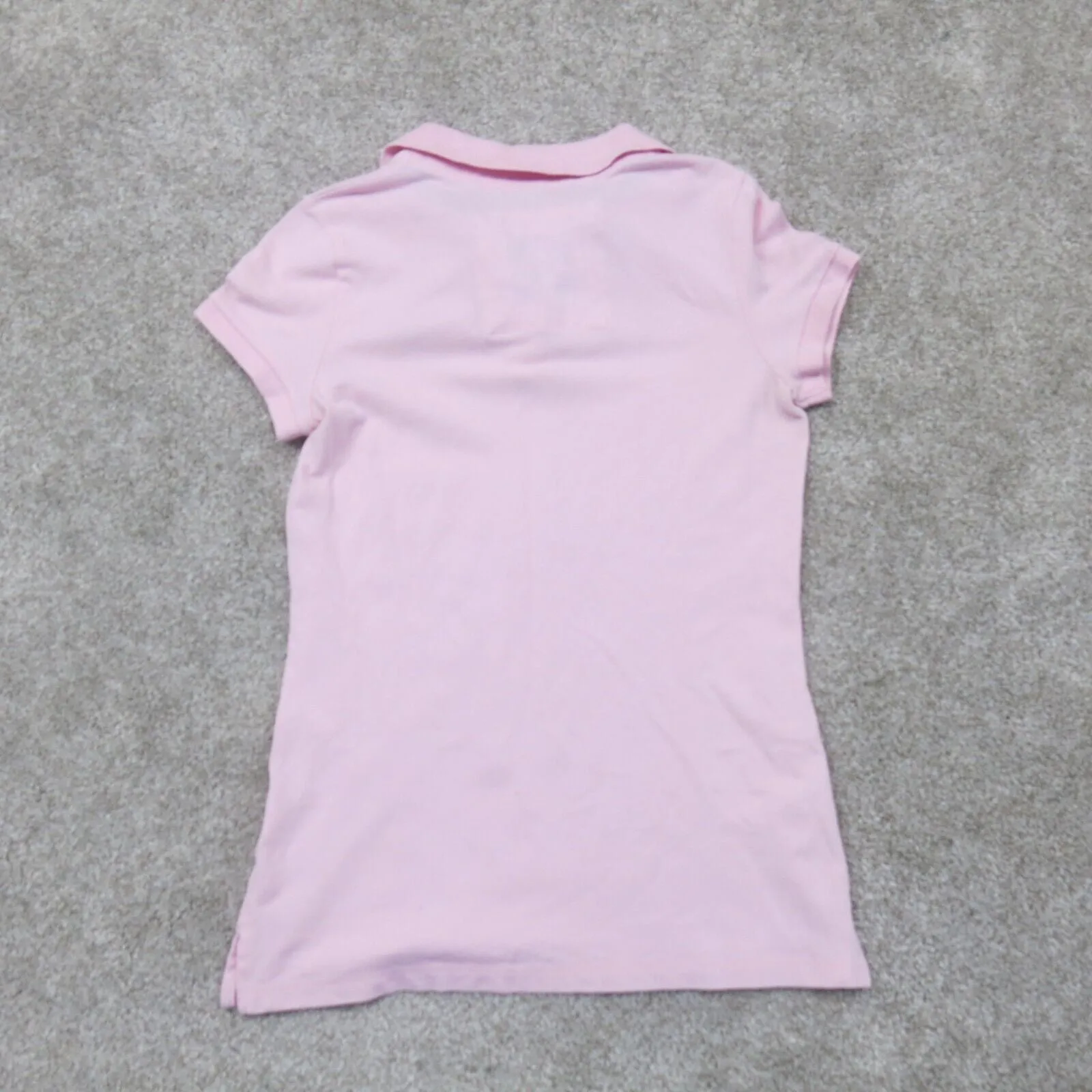 Abercrombie And Fitch Womens Golf Polo Shirt Top Cap Sleeves Pink Sz M