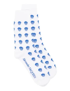 Alexander McQueen skull-print cotton socks