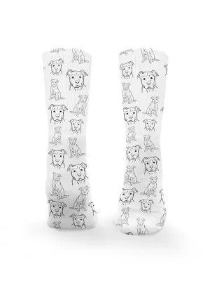 American Staffordshire Terrier Crew Socks