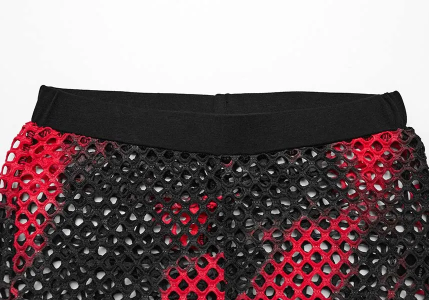 Badriyah Fishnet [Black/Red] | LEGGINGS*