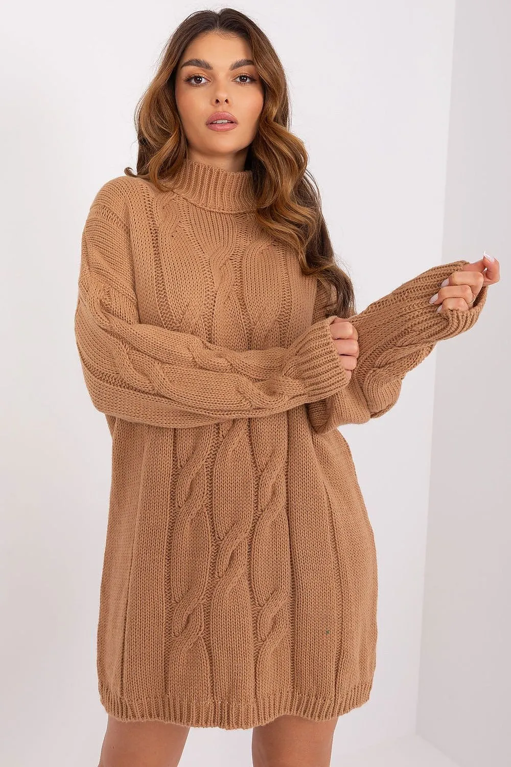 Badu Turtleneck Knit Sweater Dress