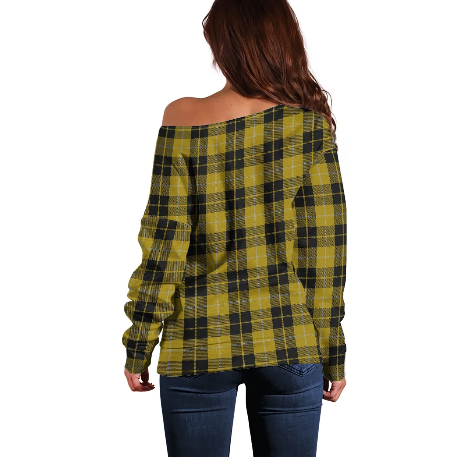 Barclay Dress Tartan Off Shoulder Women Sweater