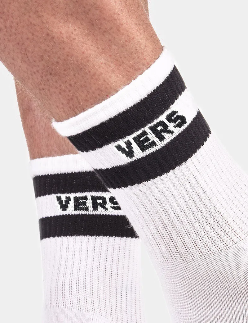 Barcode Berlin Fetish Vers Half Socks White 91819-204 Size L/XL