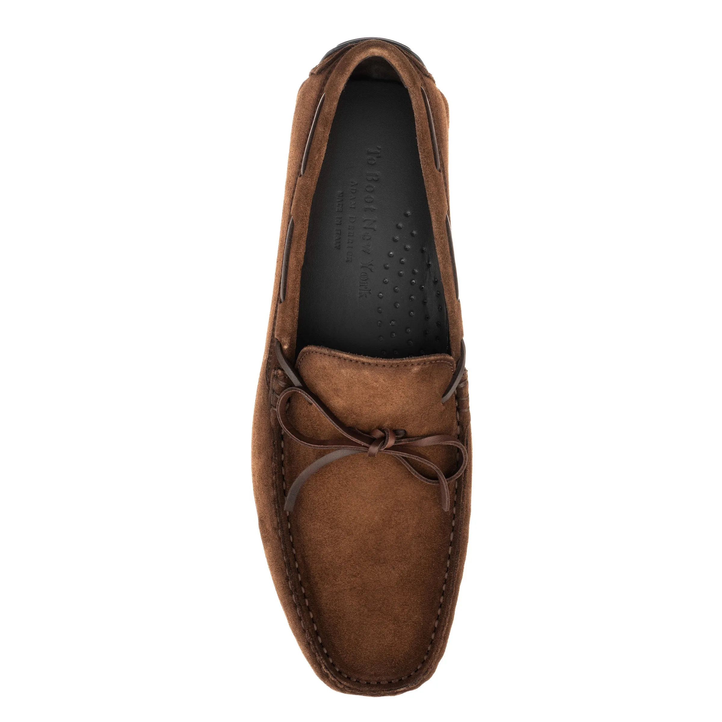 Barnett Mid Brown Side Lace Driving Shoe