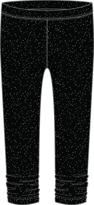 Basic Shine Print Leggings with Cinch - Select Size