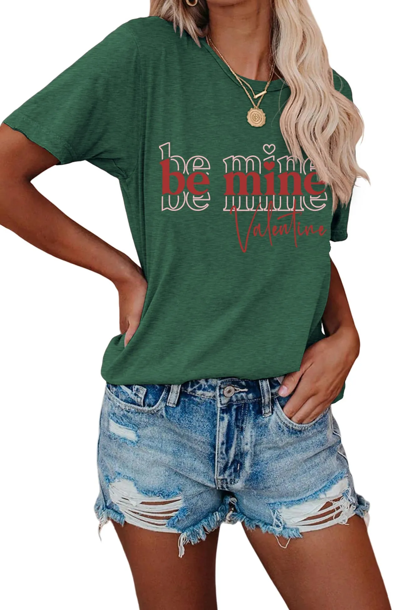 Be Mine Letter Graphic T-shirt