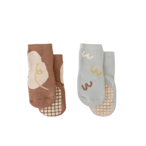 BELAN J Cozy Non-Slip Socks 0-12M (2 pack)