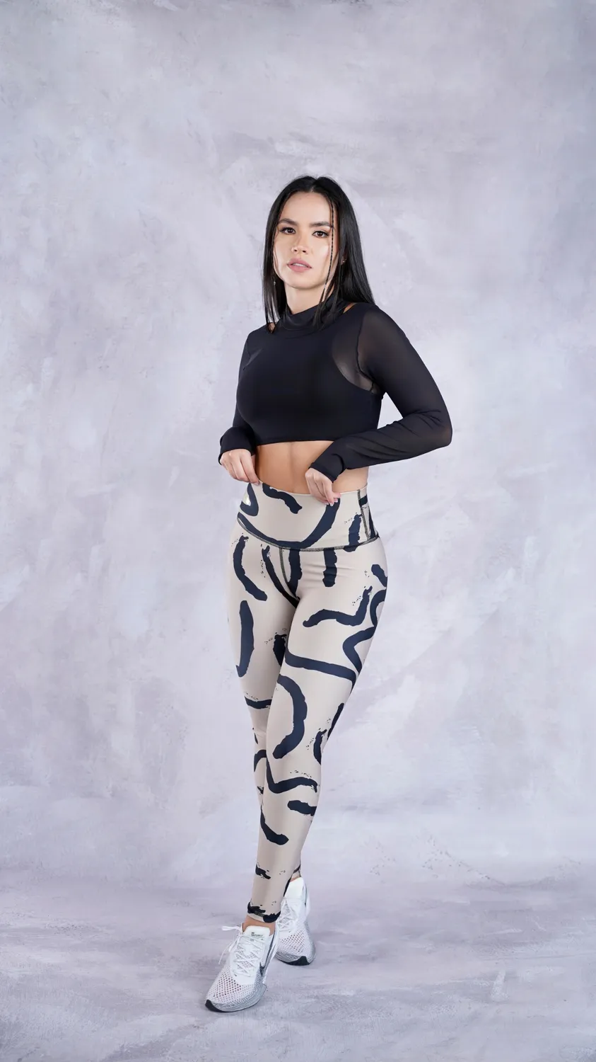 BJX Print High Waist Leggings for Women 4056652