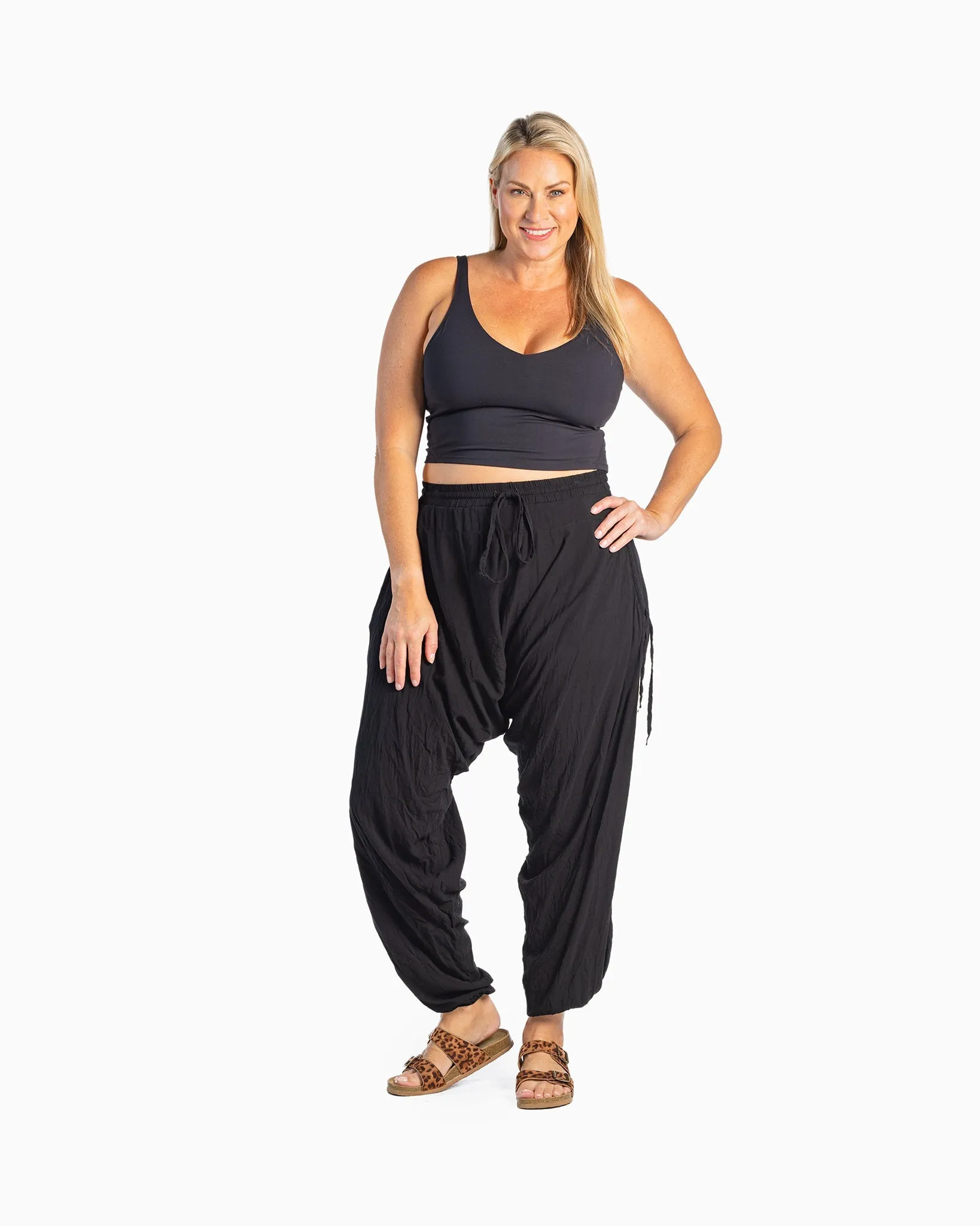 Black Savannah Harem Pants