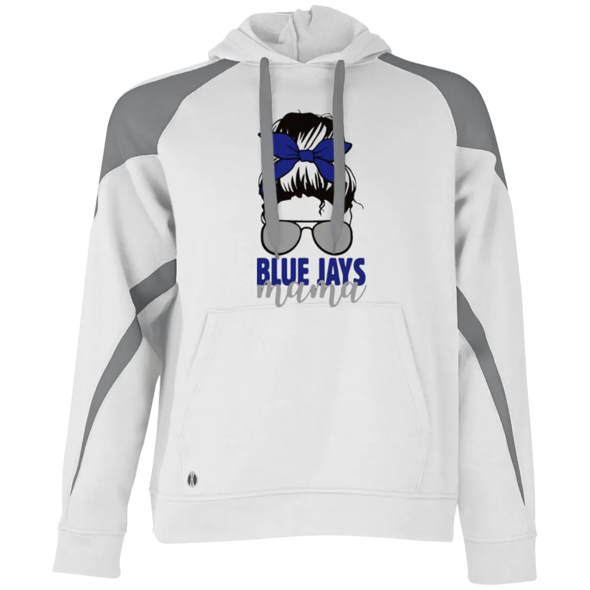 Blue Jays Mama 229546 Athletic Colorblock Fleece Hoodie