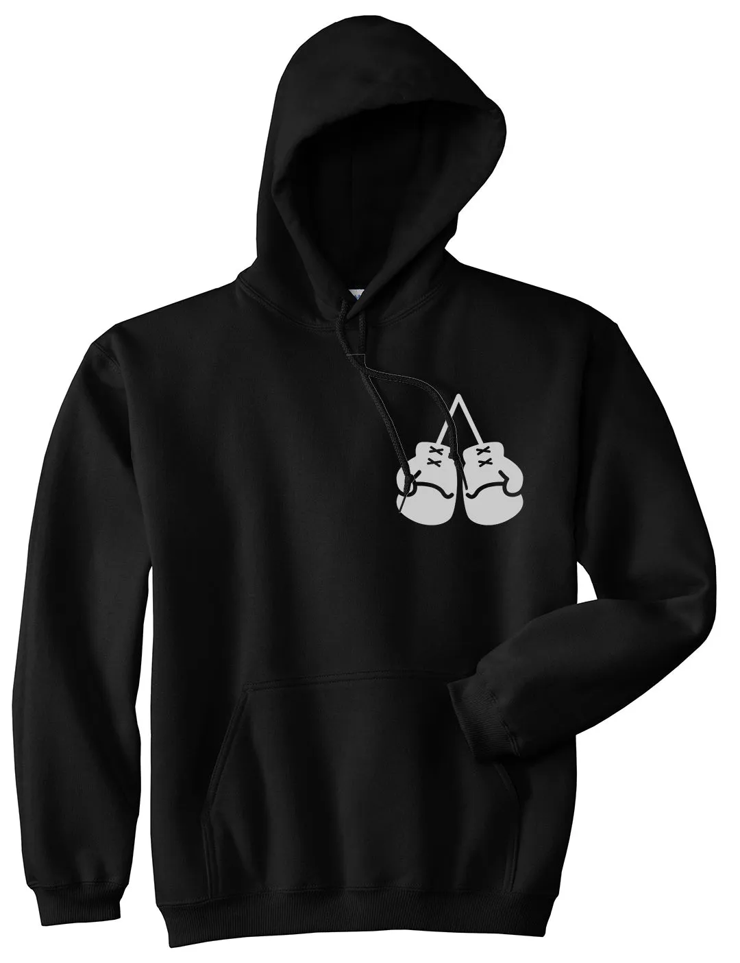 Boxing Gloves Chest Mens Pullover Hoodie