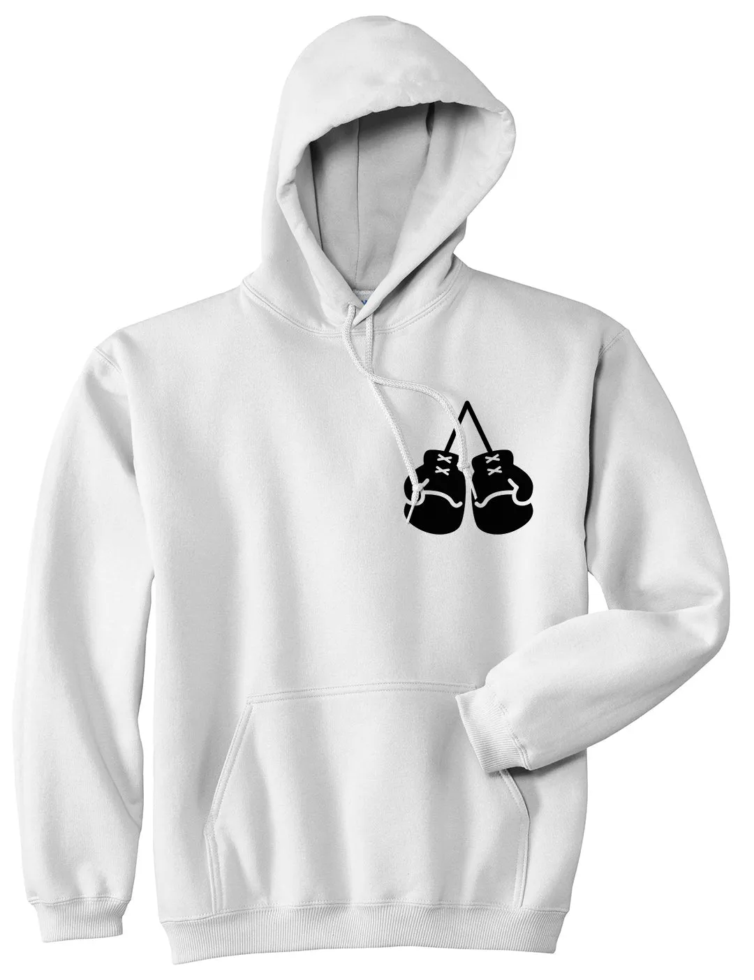 Boxing Gloves Chest Mens Pullover Hoodie