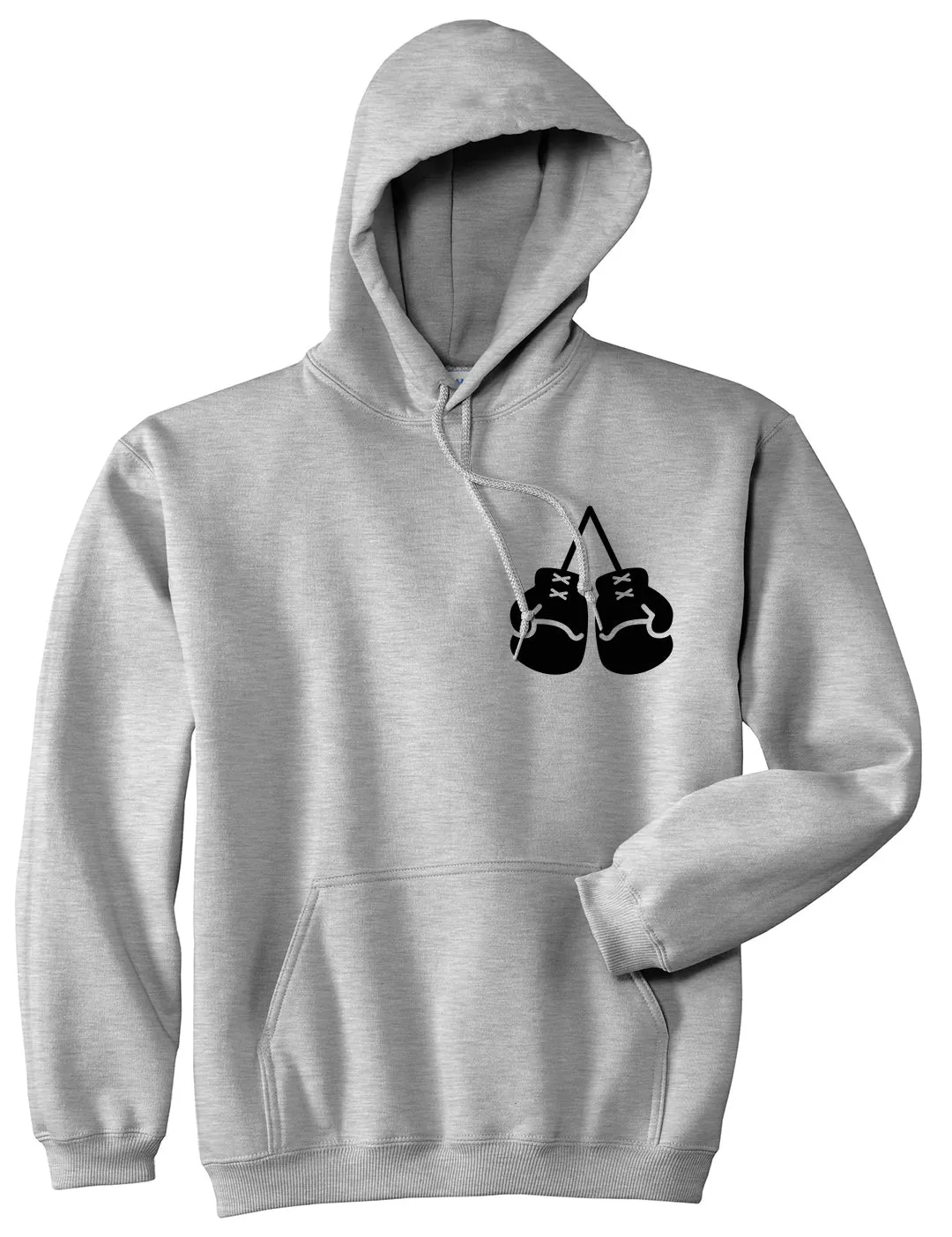 Boxing Gloves Chest Mens Pullover Hoodie