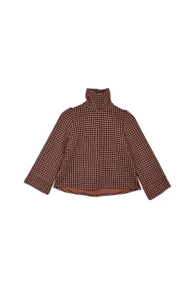 Boxy Turtleneck - Geo Knit Jacquard