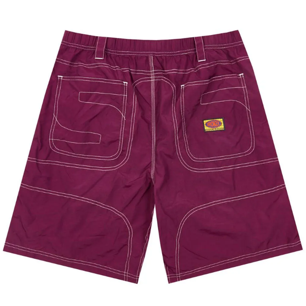 Bronze Shorts Double Knee Eggplant