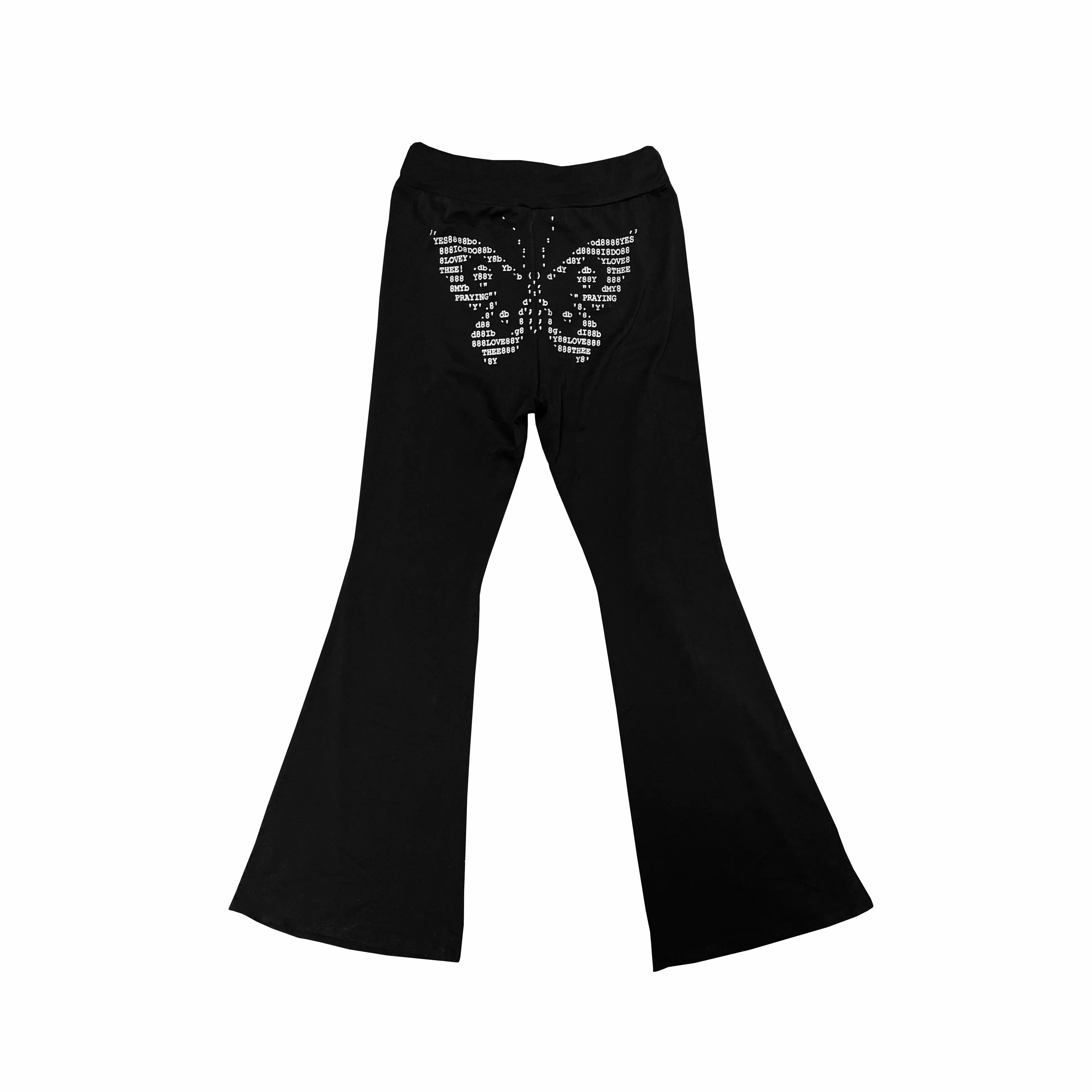 Butterfly Flared Glitter Pants