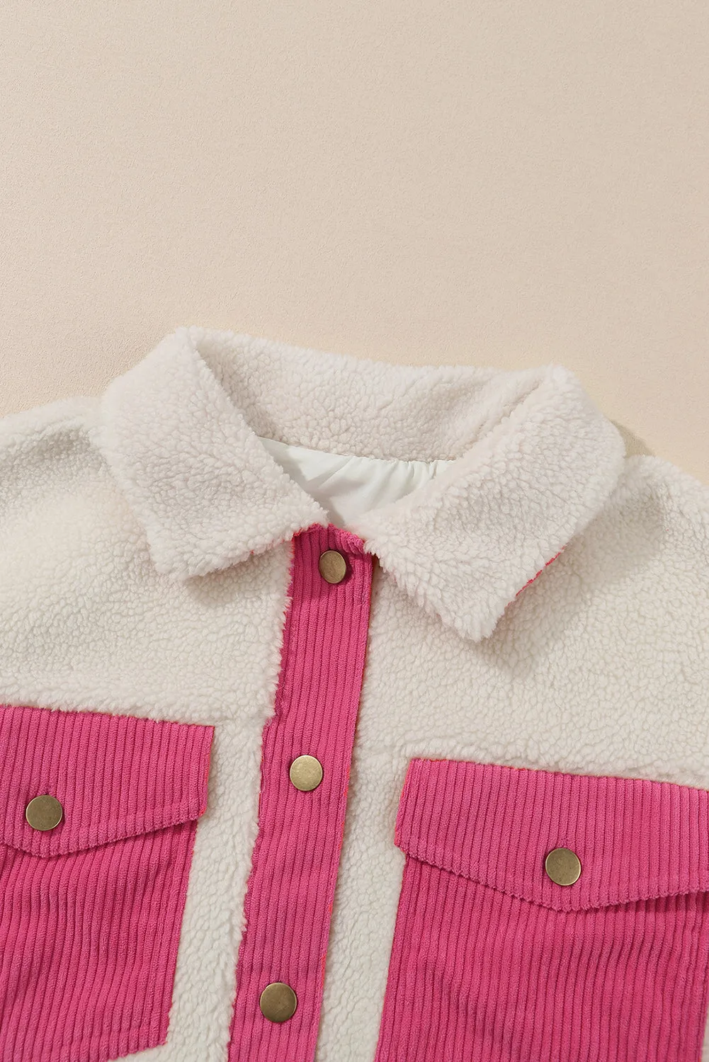 Button Up Corduroy and Sherpa Jacket with Flap Pockets – The Life-Changing Jacket You Didn't Know You Needed😎