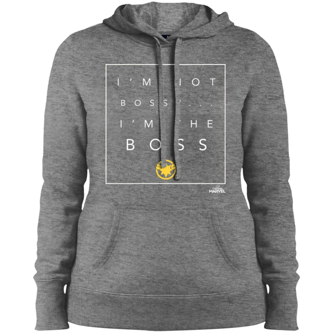 Captain Marvel Not Bossy I'm The Boss Women Hooded Sweatshirt