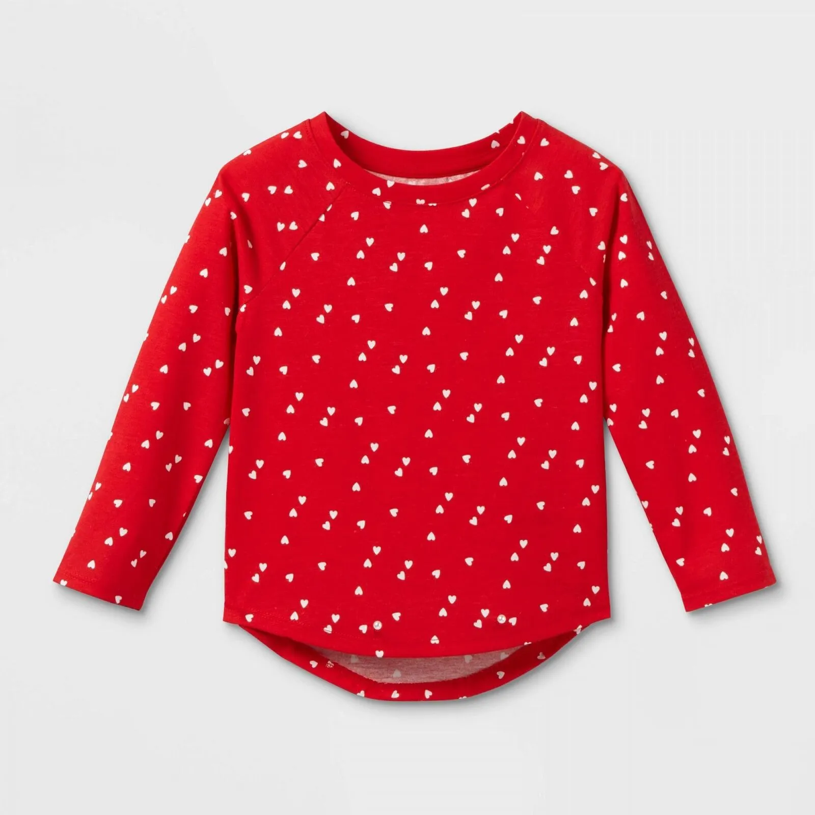 Cat & Jack Toddler Girls' Heart Long Sleeve T-Shirt