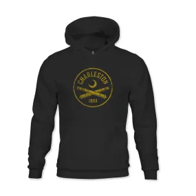 Charleston Battery Mono Badge Youth Fleece Pullover Hoodie - Black