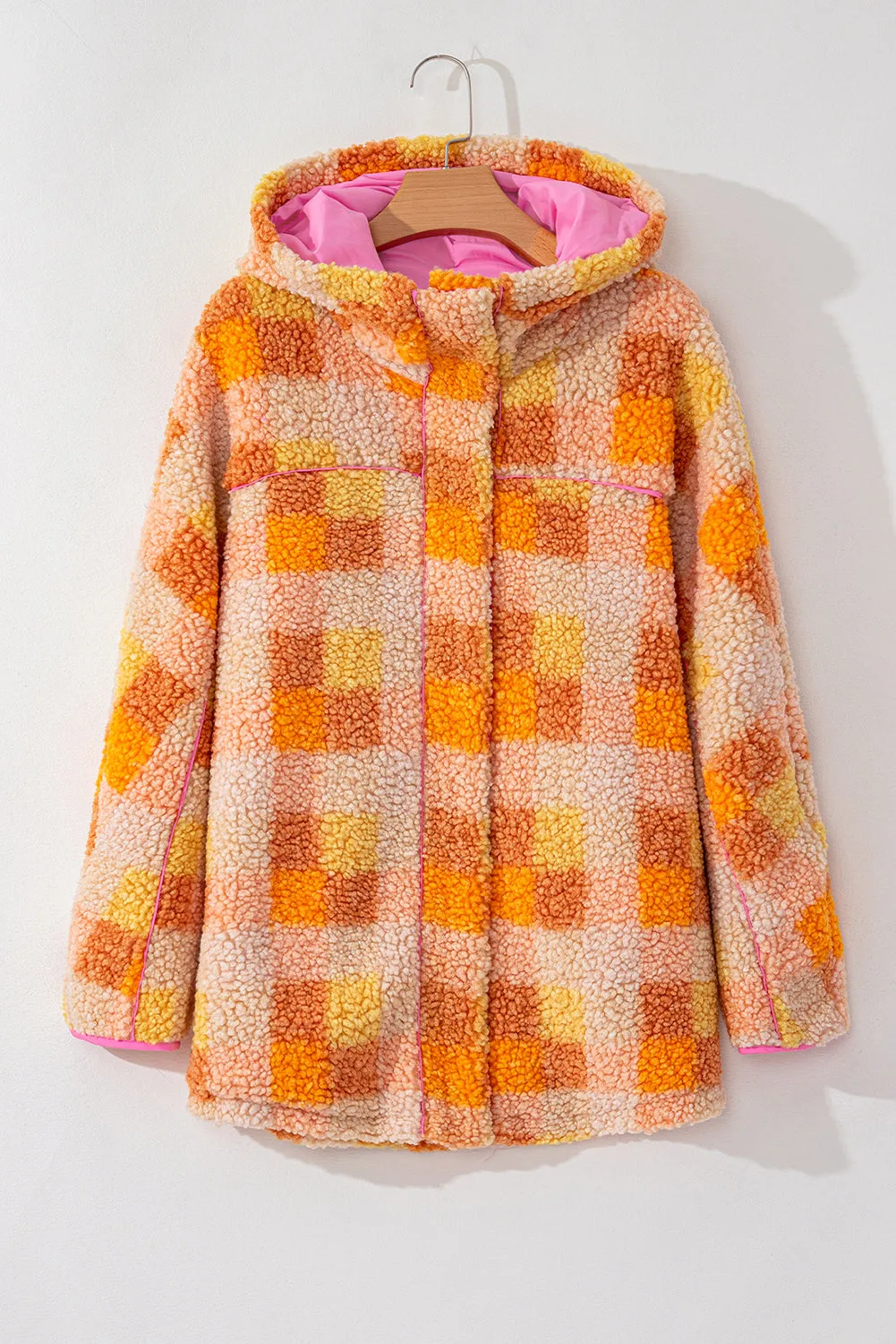 Checkered Sherpa Hooded Jacket: For When You Want to Look Cozy, but Also Like You Could Survive a Snowstorm and a Social Crisis