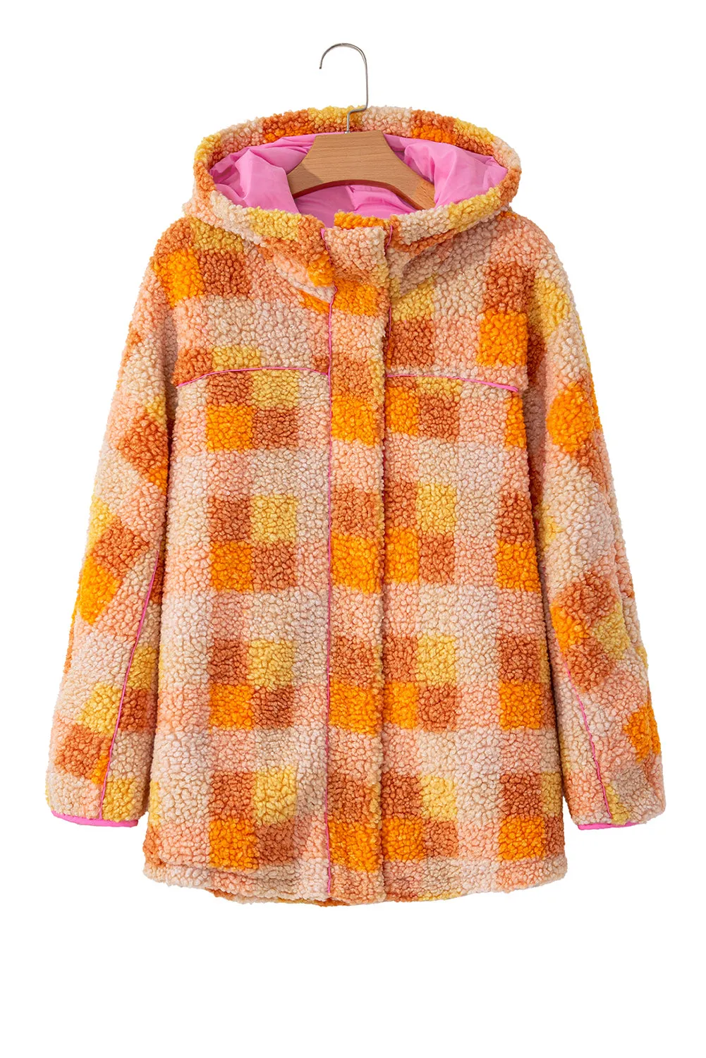 Checkered Sherpa Hooded Jacket: For When You Want to Look Cozy, but Also Like You Could Survive a Snowstorm and a Social Crisis