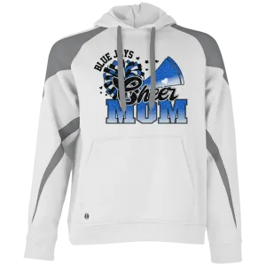 Cheer Mom 229546 Athletic Colorblock Fleece Hoodie