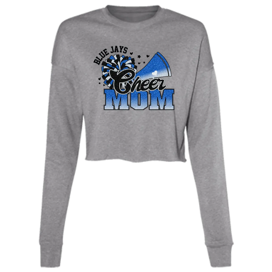 Cheer Mom B7503 Ladies' Cropped Fleece Crew