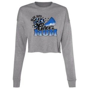 Cheer Mom B7503 Ladies' Cropped Fleece Crew