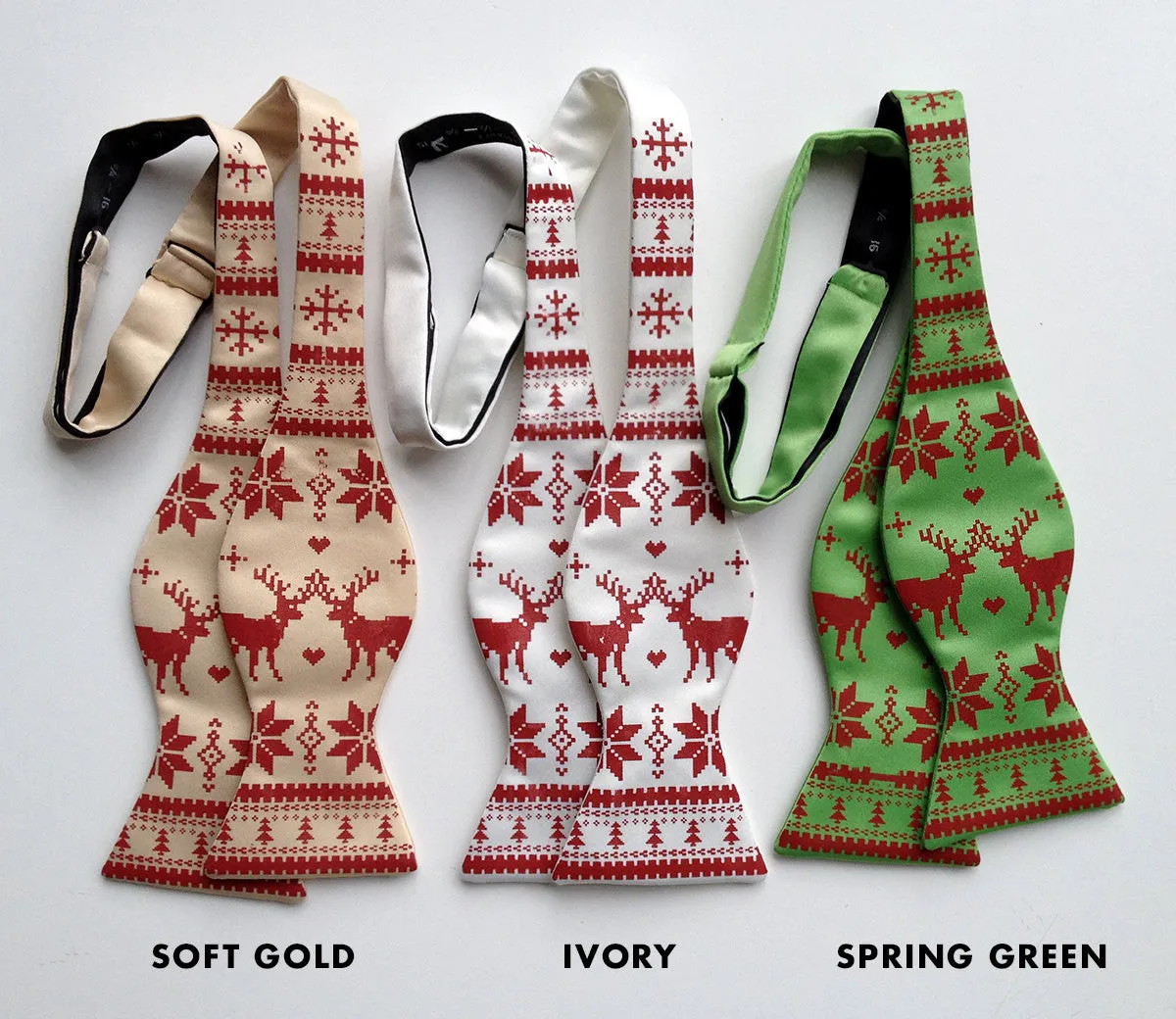 Christmas Sweater Bow Tie