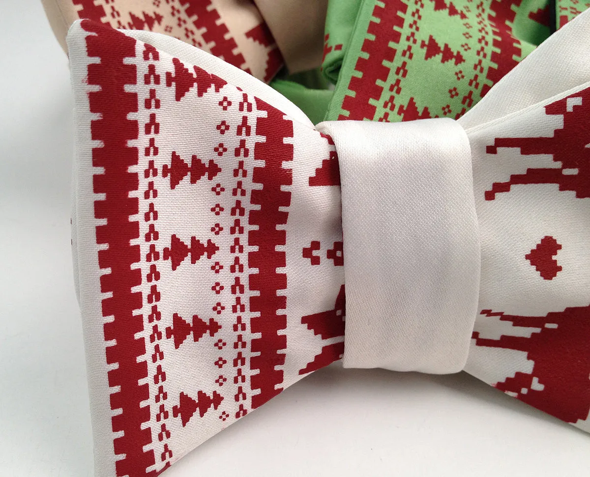 Christmas Sweater Bow Tie