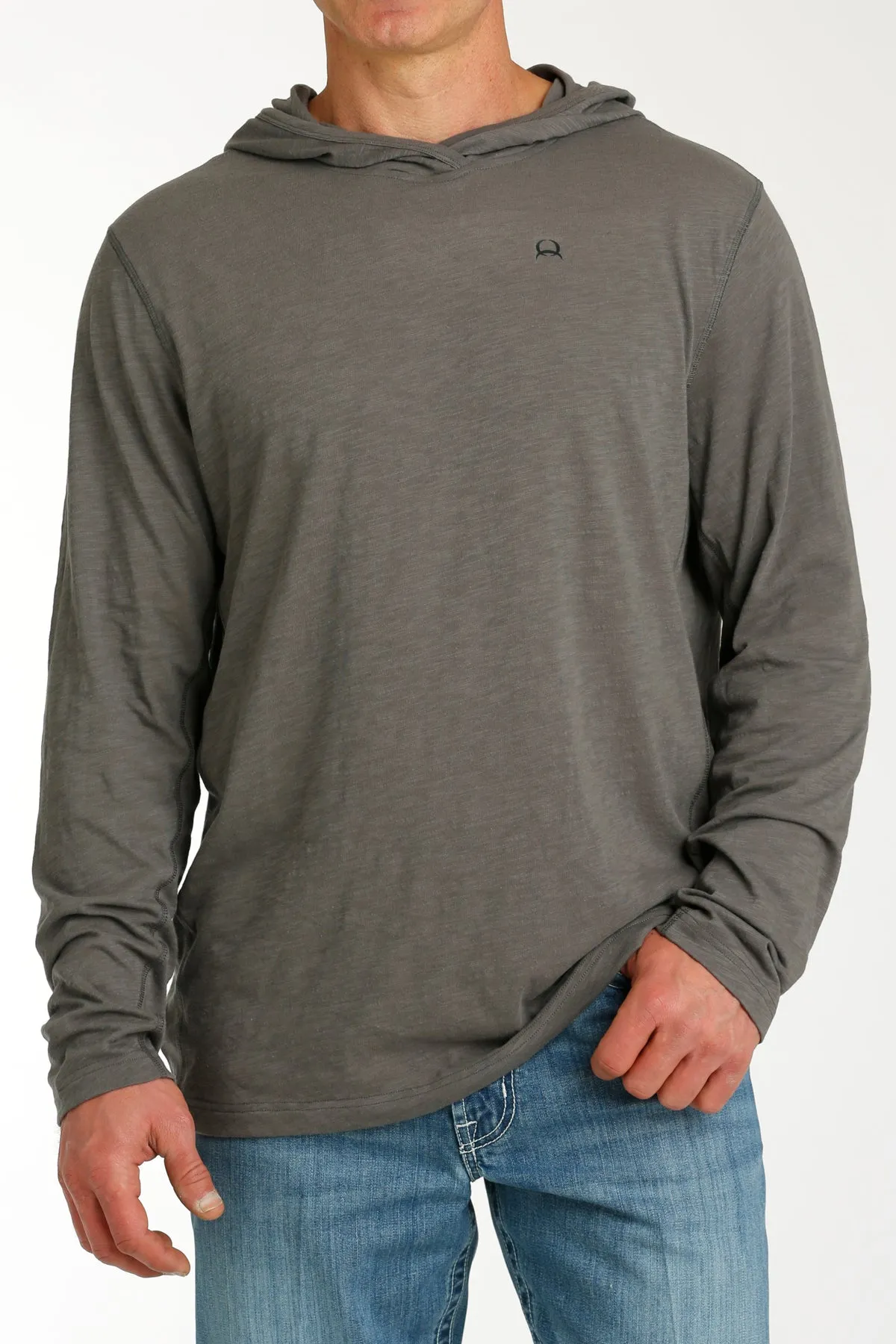 Cinch Men's Solid Grey Arenaflex Performance Hoodie