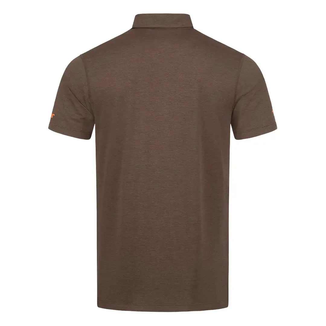 Competition Polo Shirt 23 - Dark Brown by Blaser