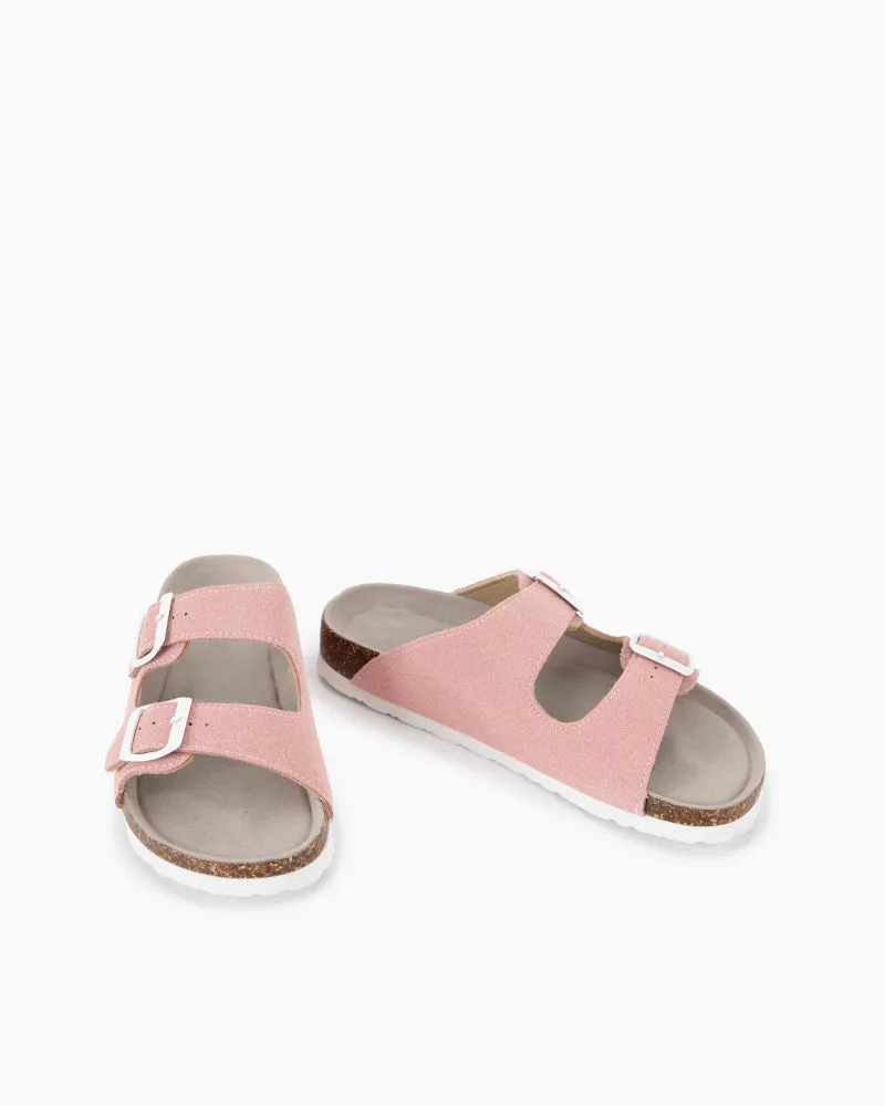 Cork Nubuck Leather Non-slip Flat Sandals