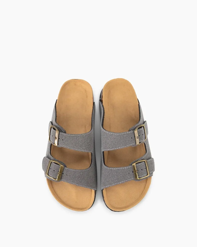 Cork Nubuck Leather Non-slip Flat Sandals