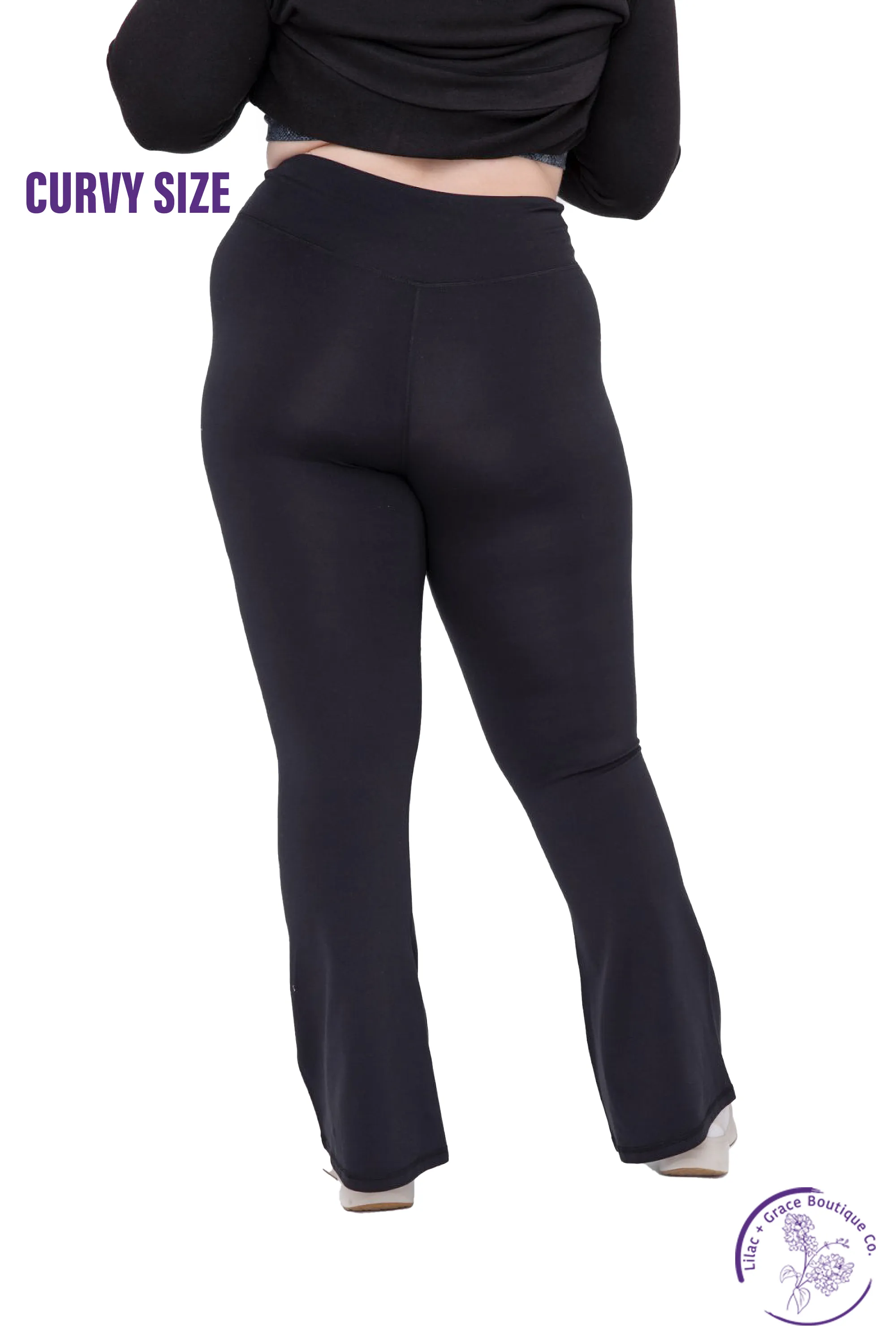 Curvy High-Waisted Crossover Leggings