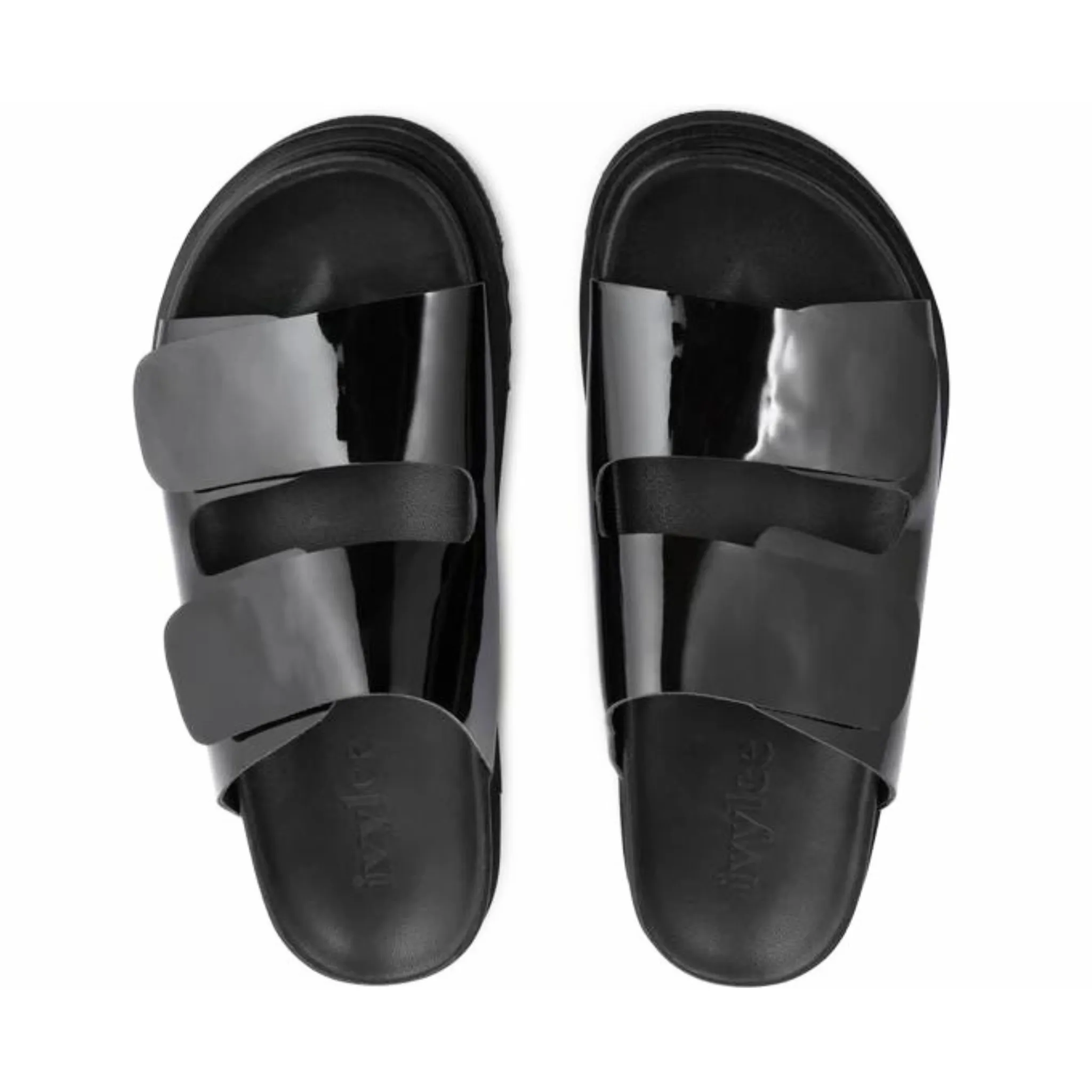 Dawn Slide in Patent Black