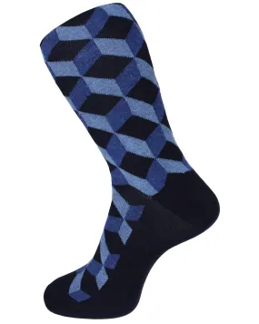 DÉCLIC Cubik Socks - Navy