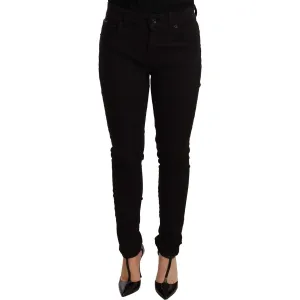 Dolce & Gabbana Chic Black Mid-Waist Skinny Denim Jeans