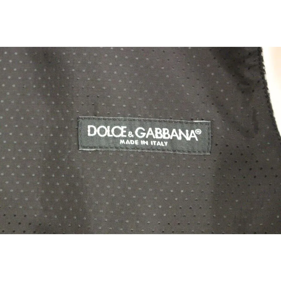 Dolce & Gabbana Elegant Single Breasted Gray Dress Vest