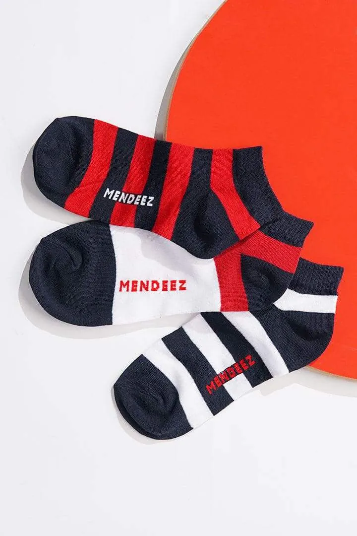 Edgy Ankle Socks - Pack of 3