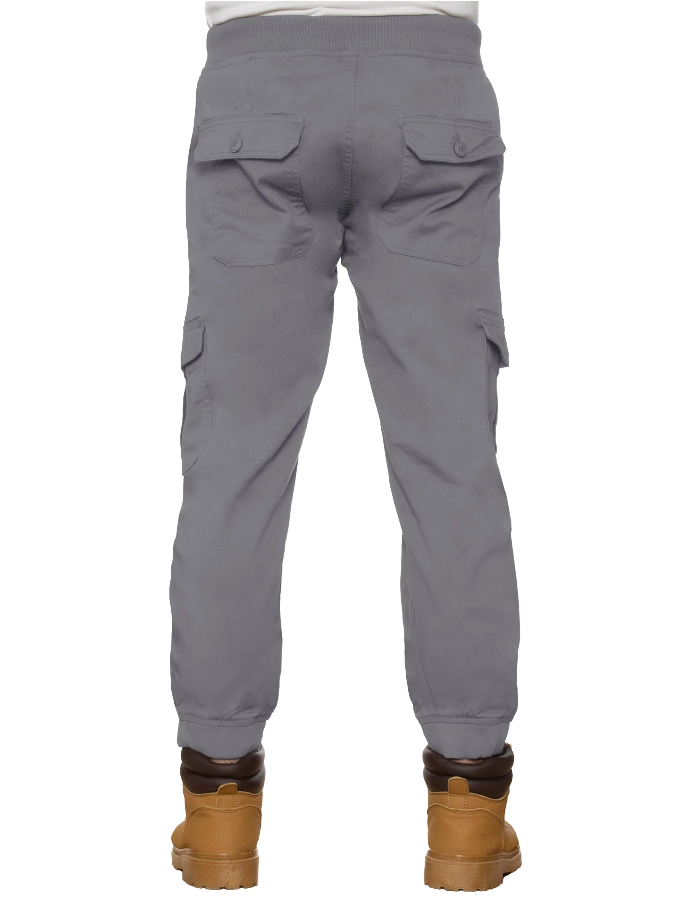 Enzo | Mens Cuffed Combat Jogger Jeans