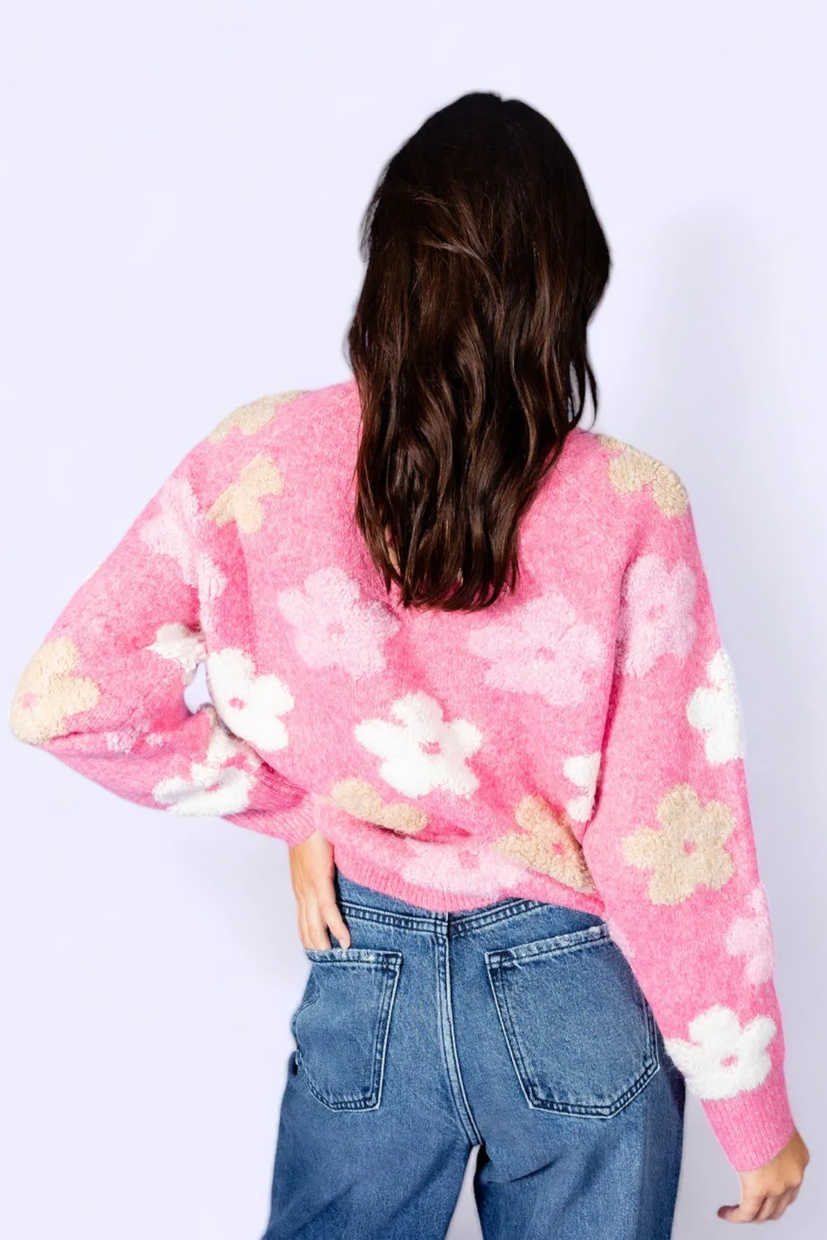 Everly Floral Sweater Top