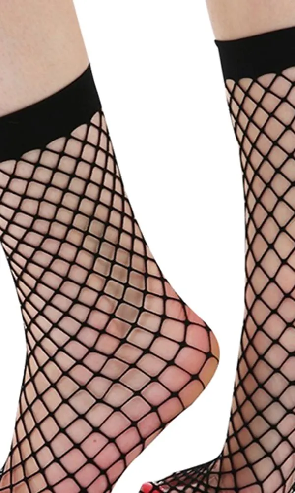 Extra Large Net [Black] | ANKLE SOCKS