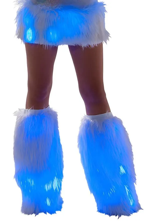 FF429 - Faux Fur Light-Up Leg warmers