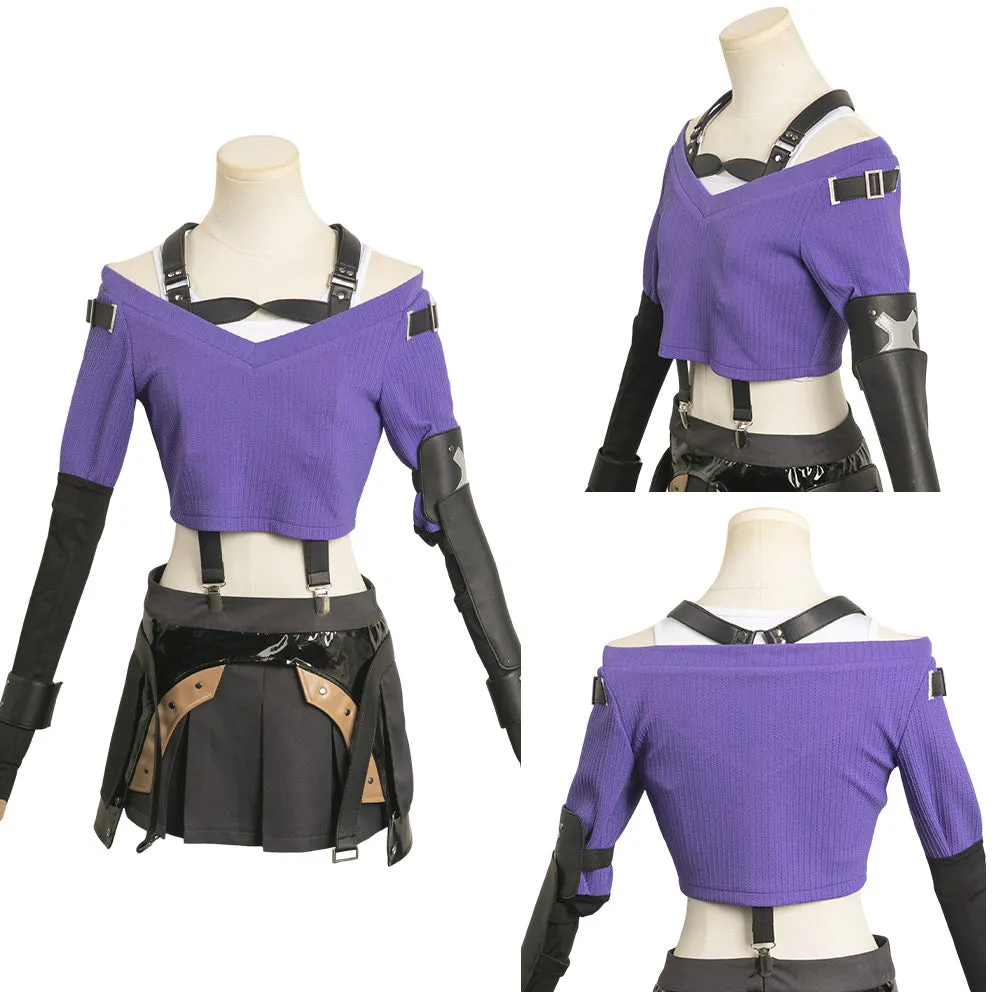 Final Fantasy XVI Tifa Lockhart Women Sweater Suit Party Carnival Halloween Cosplay Costume